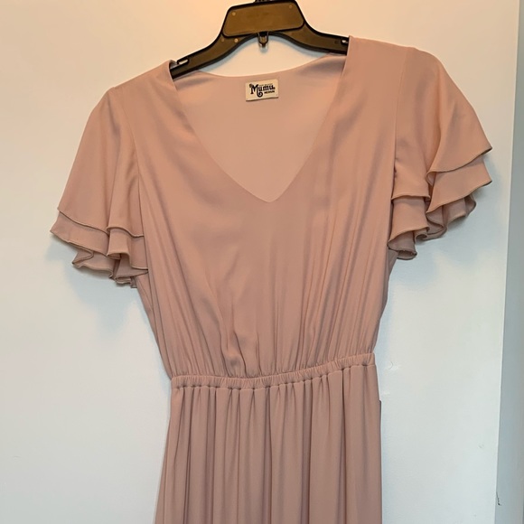 Floorlength Pink Dress - Perfect for Bridesmaid - Picture 1 of 4